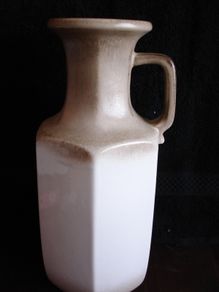 Retro Hexagonal Jug or Vase by Scheurich Keramik, W. Germany, 497-28
