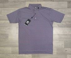 New FootJoy FJ Patterned Golf Polo Shirt Mens Medium