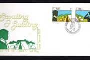 1977 Ireland Scouting and Guiding Commemorative Stamps Illustrated Addressed The Irish Times First Day Cover (FDC)