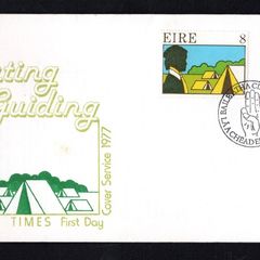 1977 Ireland Scouting and Guiding Commemorative Stamps Illustrated Addressed The Irish Times First Day Cover (FDC)