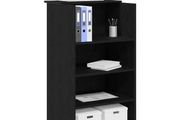 Reception Desk Black 55x50x103.5 cm Engineered Wood