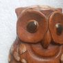 Hardwood carved Tawny owls Image 5