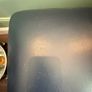 L shape navy leather couch Image 8