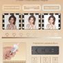 Dressing Table with 10 LED Lighting, Stool, Dressing Table with Large Mirror, Dressing Tables with Plug, and Hair Dryer Holder and Multiple Drawers, Black Image 3