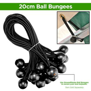20cm Ball Bungees - Black