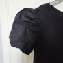 Puff sleeves Black Top size 10 Image 3