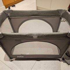 Joie travel cot with bassinet and extra mattress