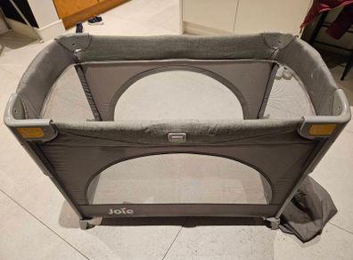 Joie travel cot with bassinet and extra mattress