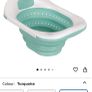 Clevamama ClevaBath Baby Sink Bath Foldable Turquoise 0 to 12 Months Image 3
