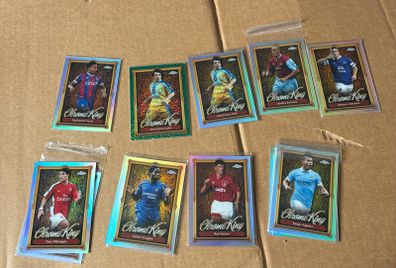 Topps Premier League 2026 Chrome King Inserts Lot Inc. Rare Green Parallel