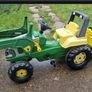 Rolly Kid John Deere Tractor With Trailer Image 3