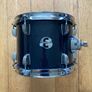 Nearly new Ludwig Evolution and Backbeat Snare Drum 14" and 10/12/16 toms in stunning Black Sparkle Wrap Image 3