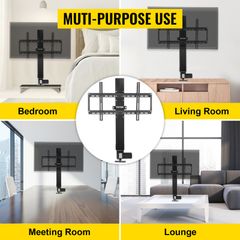 TV Lift 28in 700mm Stroke Motorized W/ Remote Control 500mm-1000mm Stroke Electric DC Motor Plasma LCD Stand Lifter Cabinet TV Mount Bracket
