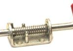 Heavy duty zinc-plated M12 spring loaded bolt, shoot bolt, trailer transporter