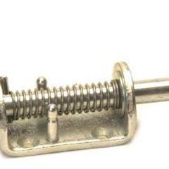Heavy duty zinc-plated M12 spring loaded bolt, shoot bolt, trailer transporter