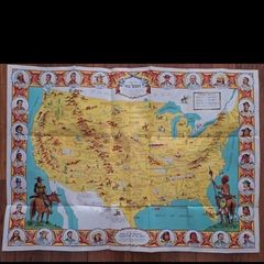 1950s Rare Map Of The Old West Danny Arnold