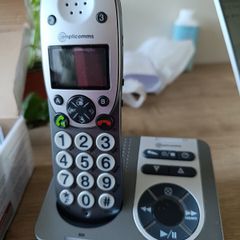 Phone handset for use on landline (amplified)