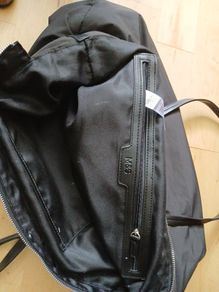 black tote bag M&S soft fabric with internal and one exterior compartment