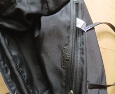 black tote bag M&S soft fabric with internal and one exterior compartment