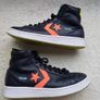 Converse Hi-Vis Pro Trainers Size UK 4.5/37.5 Black Orange Leather Hi Top Shoes Image 3
