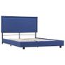 Bed Frame Blue Fabric 120x190 cm Image 4
