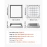 Manhole Cover with Frame, 400 x 400mm Invisible Recessed Septic Tank Access Covers, Aluminum Alloy Embedded Drain Channel Inspection Image 2
