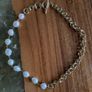 COS Freshwater Pearl gold plated cable chain necklace brand new Image 4