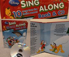 Disney Sing Along Festive Book And Cd Set