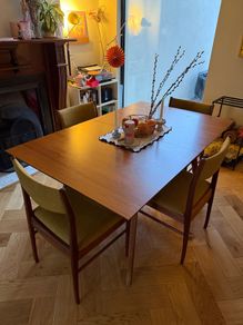 West Elm extendable dining table - mid-century