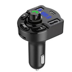 Wireless Bluetooth Car Audio Receiver Stereo FM Transmitter Mp3 Player Dual V5.0