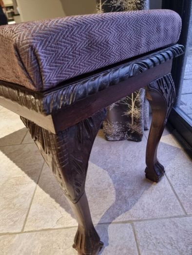 Beautiful Carved Wooden Bench