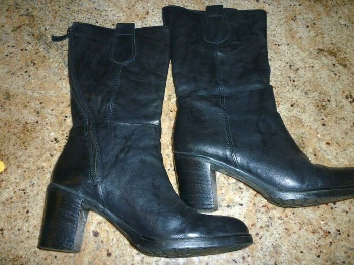 Manas Designer Black Leather boots. Soft All Leather High heel Italian. Uk 6.5 Eu 40. Excellent condition.