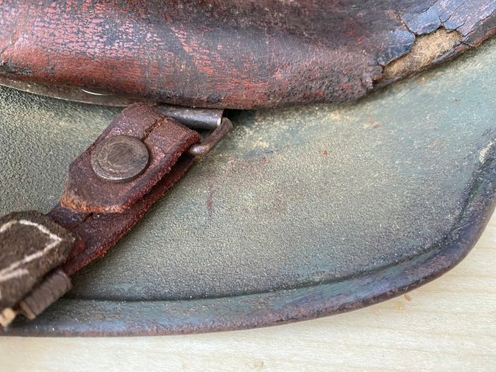 Original German WW2 Reissue M40 Stahlhelm. Militaria