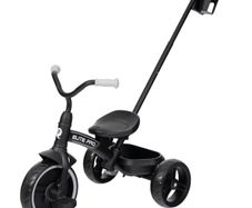 QPlay Elite Pro 2-in-1 Trike with Push Bar Black