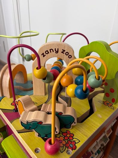 Zany Zoo Wooden Activity Cube