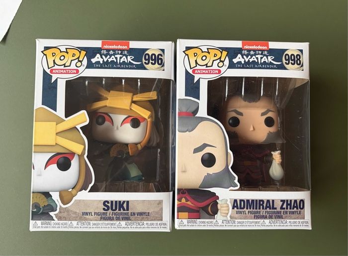Funko Pops - Avatar the last Airbender Suki & Admiral Zhao