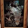 Pair of vintage Korean Mother of Pearl Art Image 5