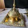Antique Victorian Era Solid Brass Desktop Set Image 4