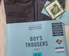 School trousers (grey) 6-7 years old - New/ Unused