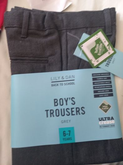 School trousers (grey) 6-7 years old - New/ Unused
