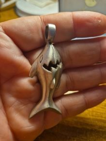 Metal Shark Pendant