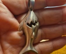 Metal Shark Pendant