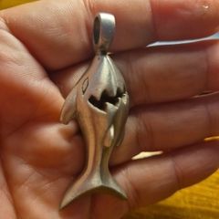 Metal Shark Pendant