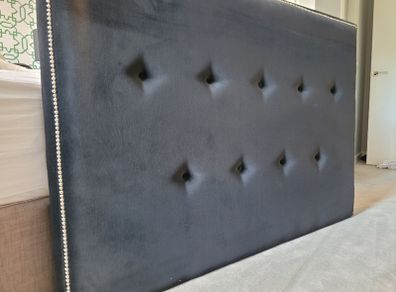 Black kingsize headboard