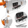 Fabric Cutting machine 100mm Rotating Fabric Cutting Machine 27mm Cutting Height Electric Rotating Cutting Machine Orange Image 7