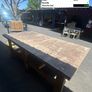 Heavy Duty Wooden Work Bench 124cm Workshop Table Image 2