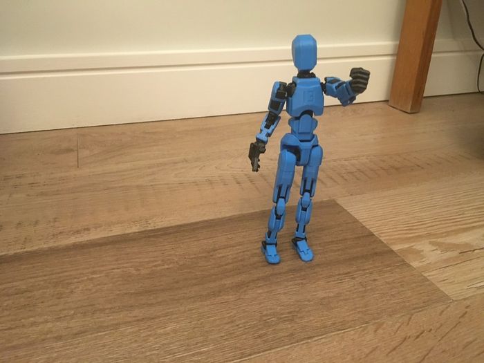 3D Printed Dummy 13  Poseable Figure