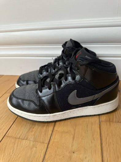 Grey & Black Nike Air Jordan Mid