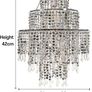 3-Tier Clear Chandelier Light Shade | Lamp Shade for Pendant Light Ceiling Light Shade Acrylic Crystal Chandelier Easy Fit Lampshades for Ceiling Lights for Living Room Bedroom Kitchen Hallway MULTIPLE COLOURS AVAILABLE (FREE POSTAGE) Image 6