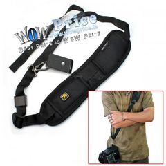 Camera Anti Slip Black Single Shoulder Sling Belt Strap